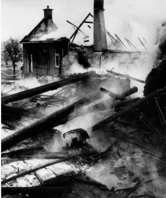 Boerderijbrand op het West 1963